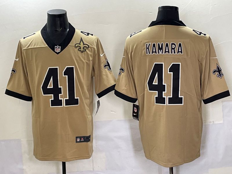 Men 2025 New Orleans Saints #41 Kamara Yellow Limited NFL Jersey style 05->new orleans saints->NFL Jersey